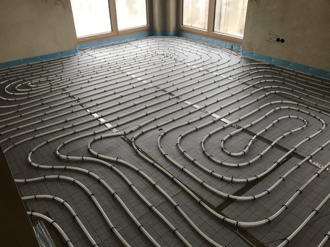 high angle view tiled floor